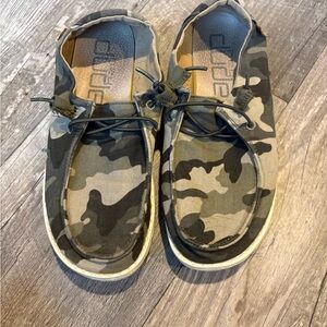 Hey Dude Camouflage Slip-On Loafers